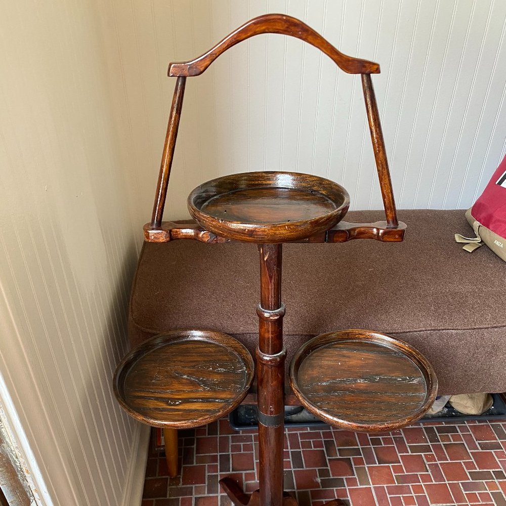 Vintage Wood plant stand